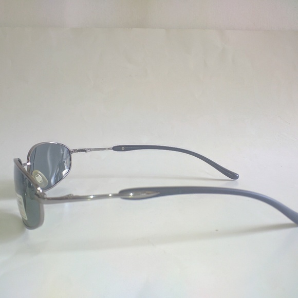 NWT Vintage 90's Rectangle Metal Sports Polarized Sunglasses (S.Gunmetal) - Picture 3 of 4